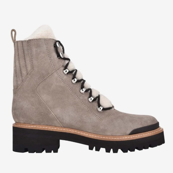 Marc Fisher Izzie Lugsole Ankle Boot Medium Gray - Picture 2 of 10